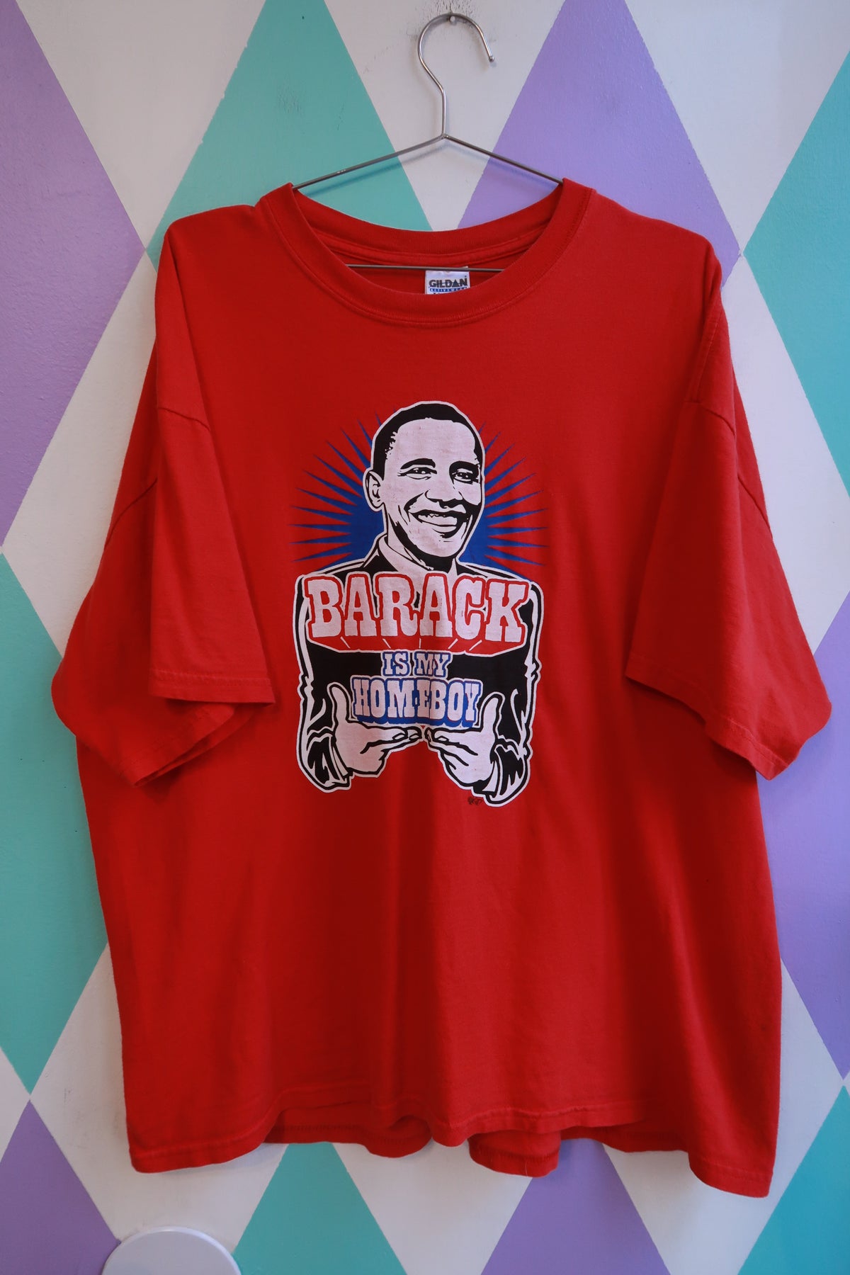 Vintage 2000s Barack Obama is my Homeboy Graphic T-Shirt