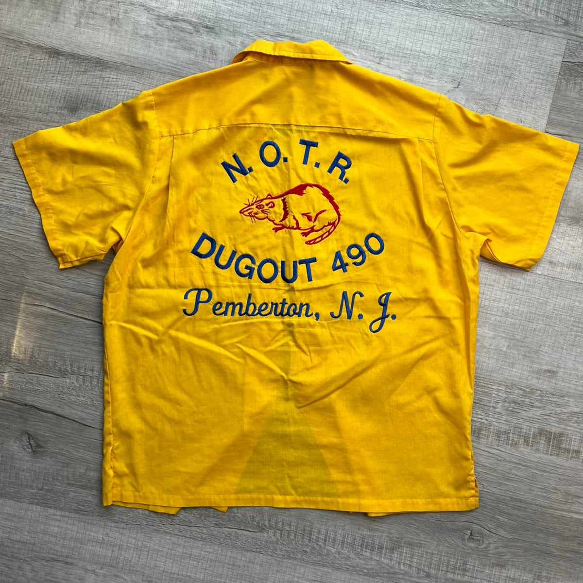 Vintage Hilton Yellow Embroidered Bowling Shirt - Elektra Vintage
