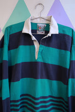Load image into Gallery viewer, Vintage 90s Thatcher &amp; Cross Striped Rugby Shirt - Elektra Vintage
