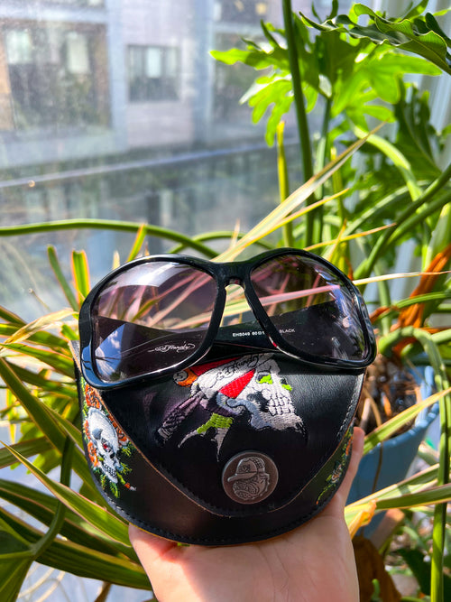 2000s Vintage Ed Hardy Diamonte Sunglasses - Elektra Vintage