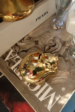 Load image into Gallery viewer, Vintage Estée Lauder Cat Compact – Gold Tone Powder Compact
