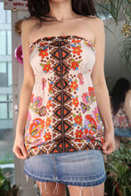 Load image into Gallery viewer, 2000s Silk Floral Pattern Tube Top
