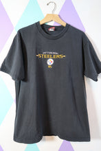 Load image into Gallery viewer, Vintage Steelers Embroidered Graphic Tee
