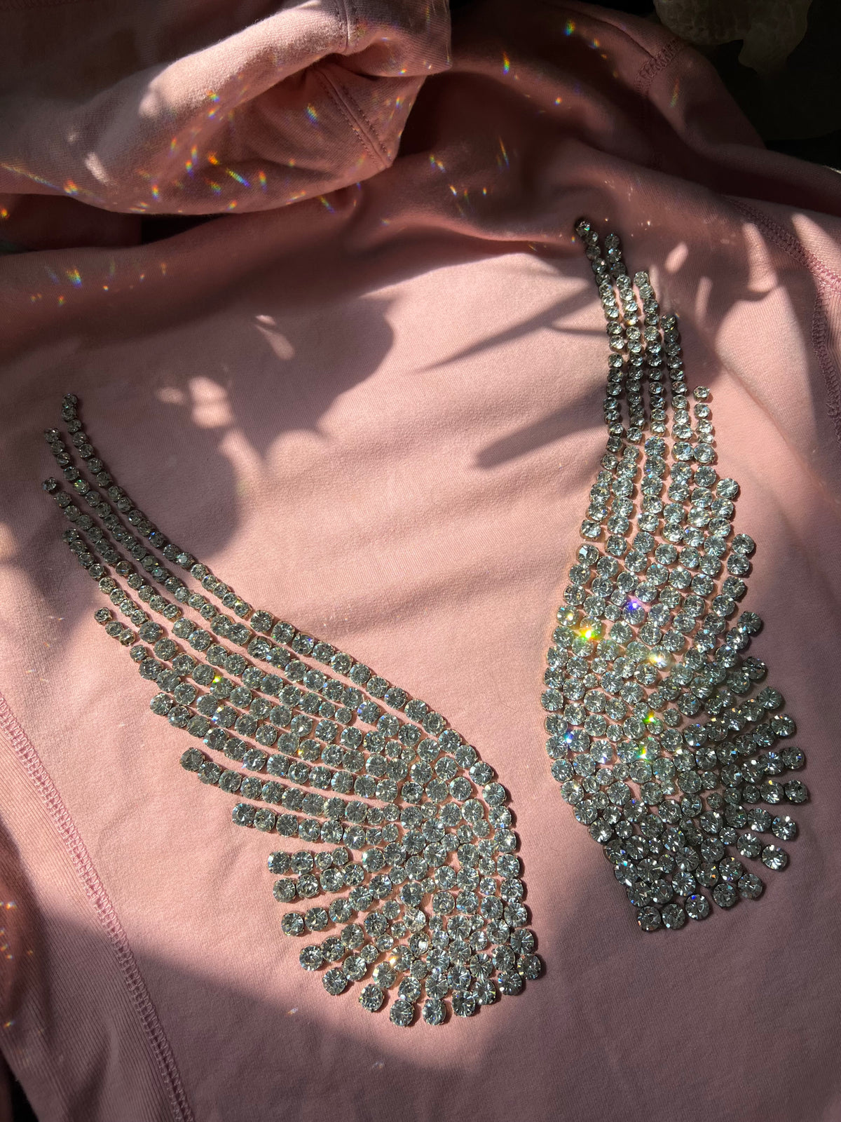 2000s Rhinestone Angel Wings Hoodie
