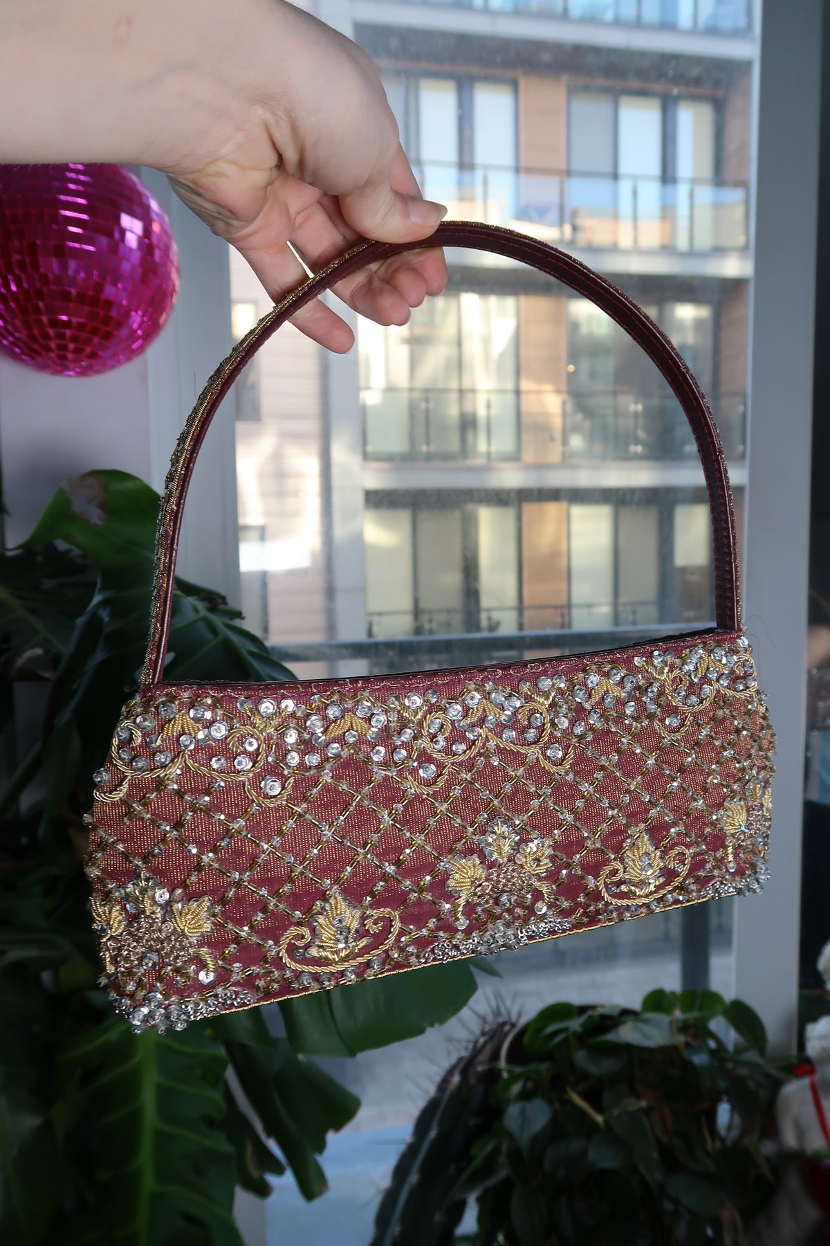 Vintage Beaded Shoulder Bag