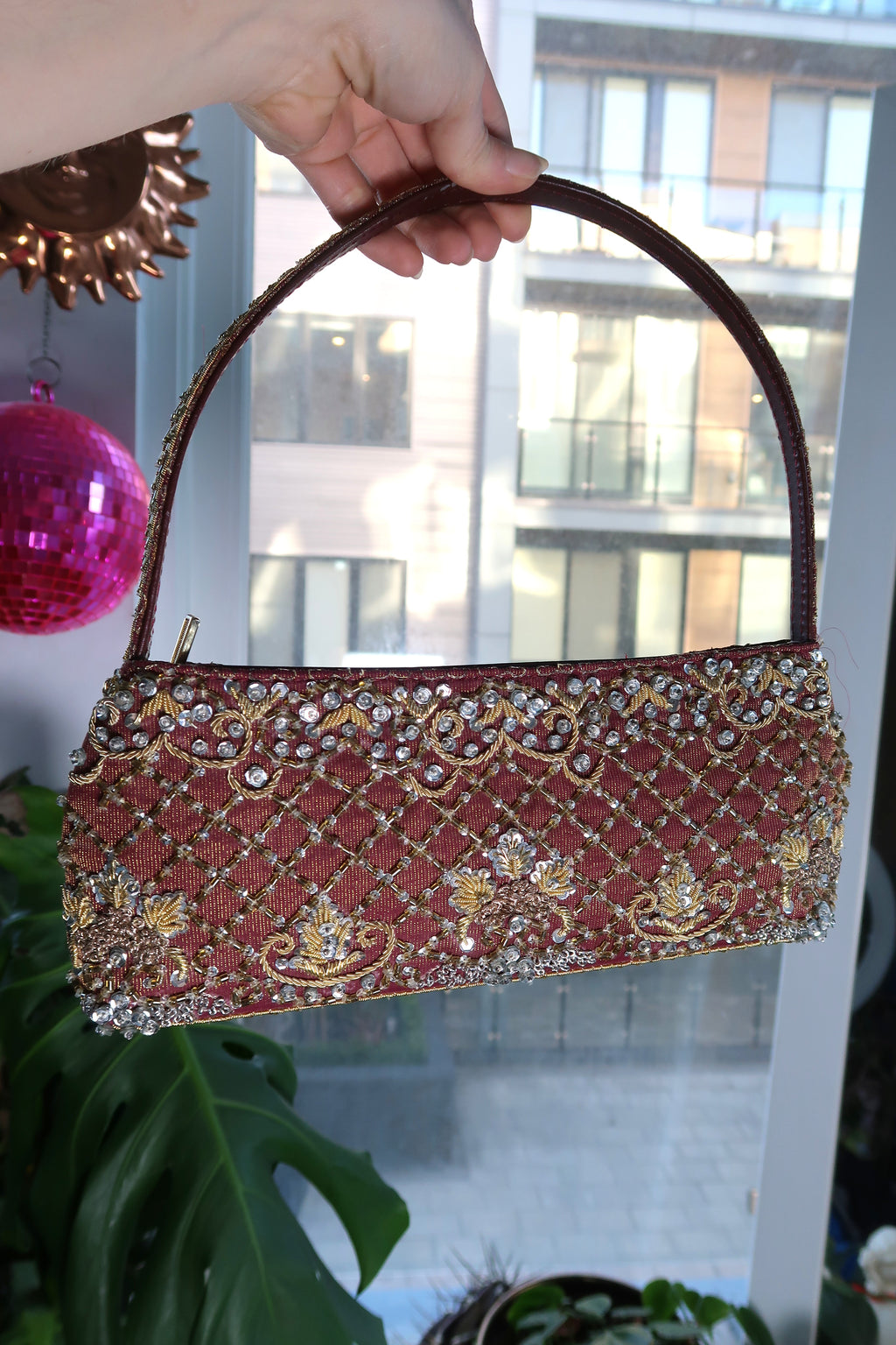 Vintage Beaded Shoulder Bag