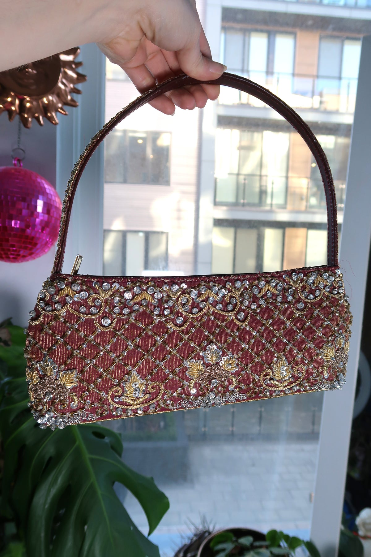 Vintage Beaded Shoulder Bag