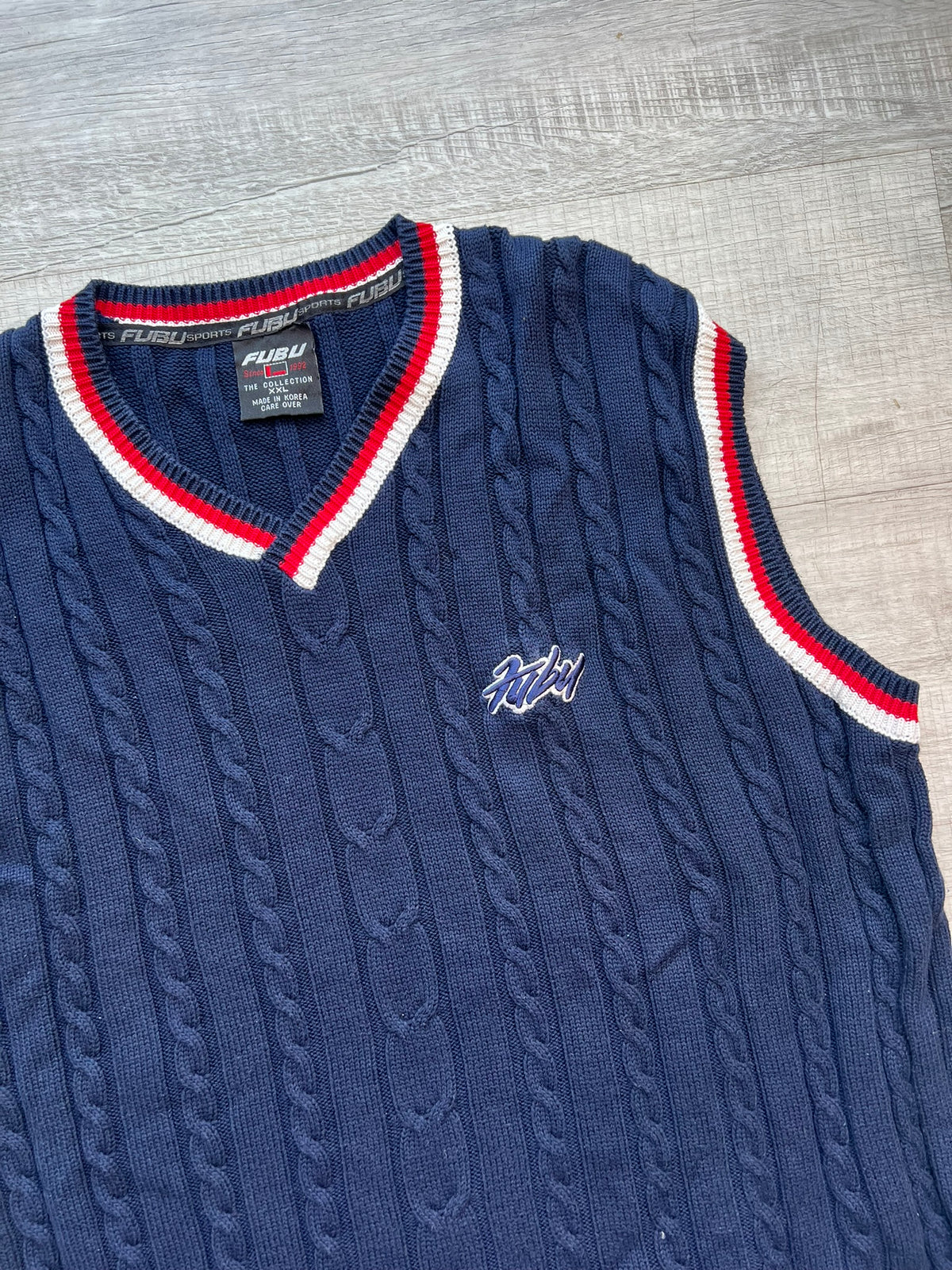 90s Vintage Fubu Sweater Vest - Elektra Vintage