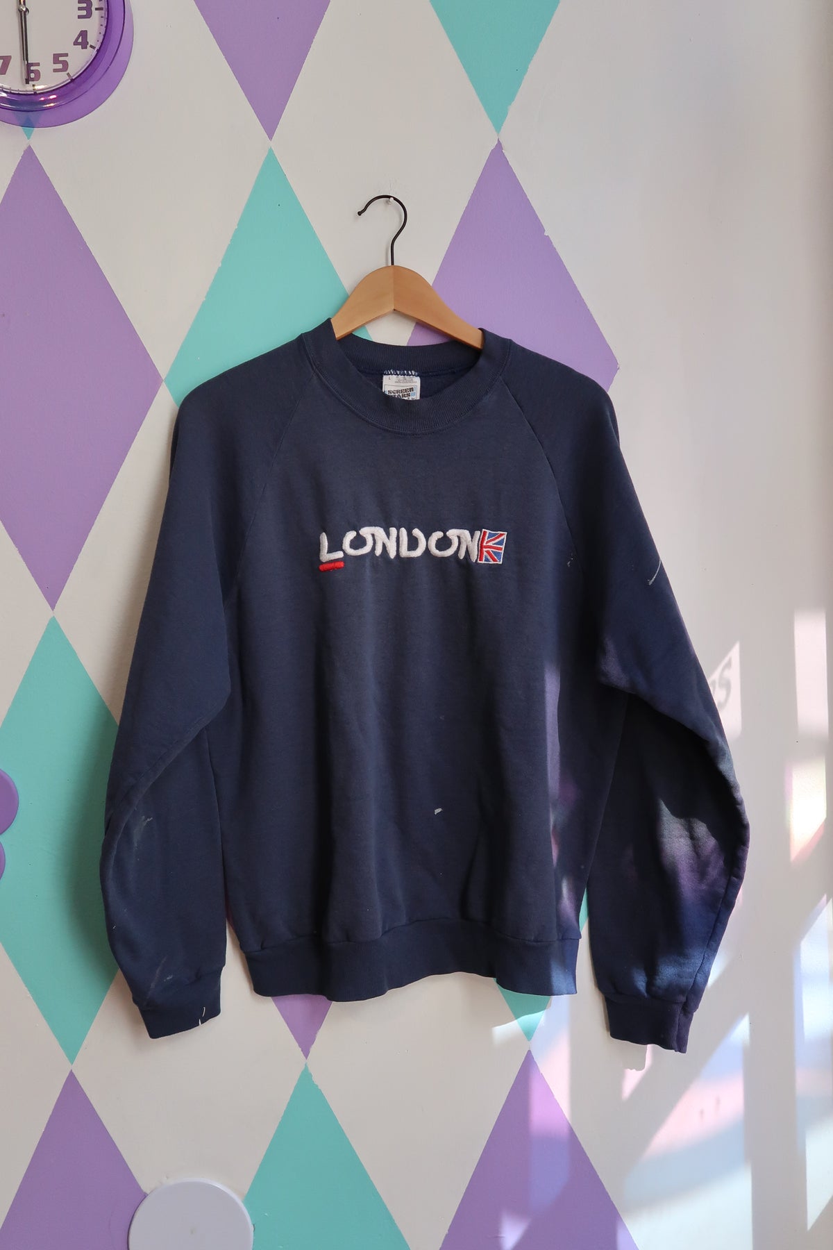 Vintage London Embroidered Crewneck