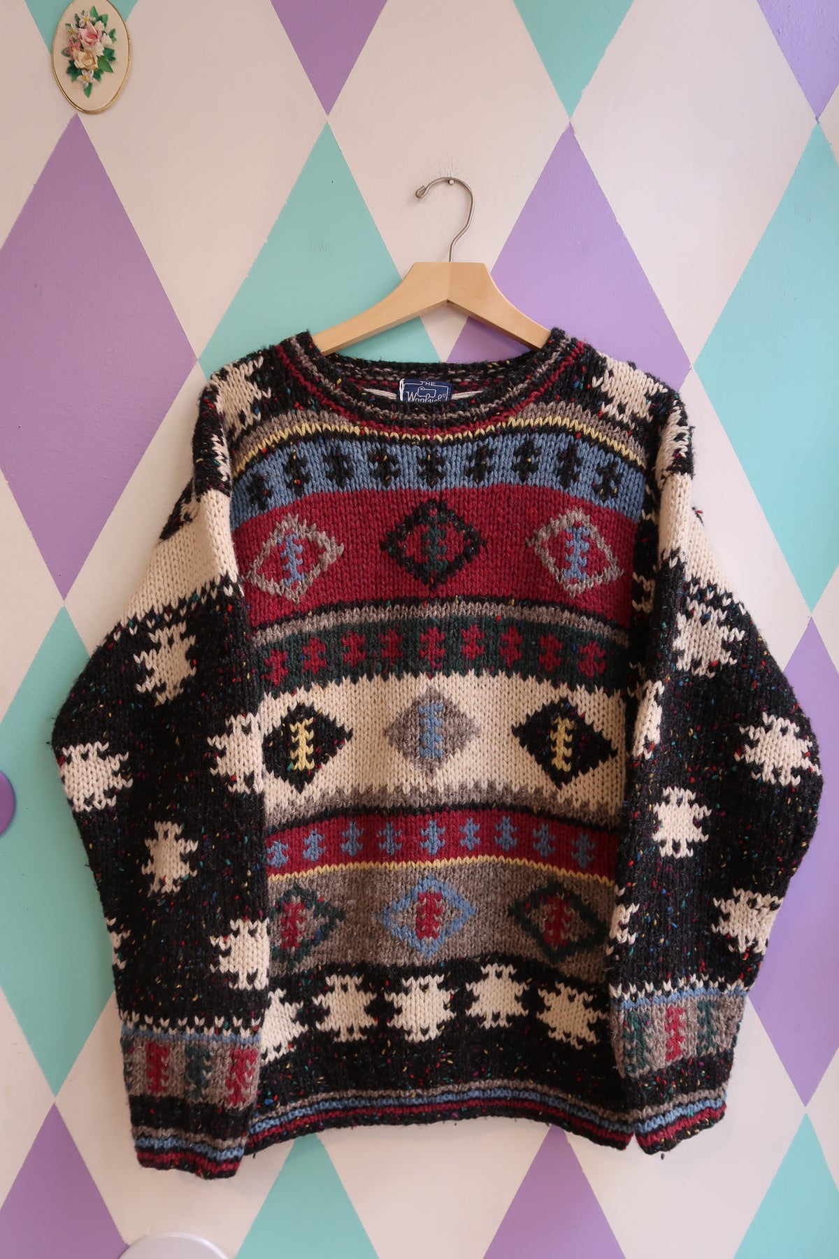 Vintage 1980s Woolrich Woman Southwestern Sweater