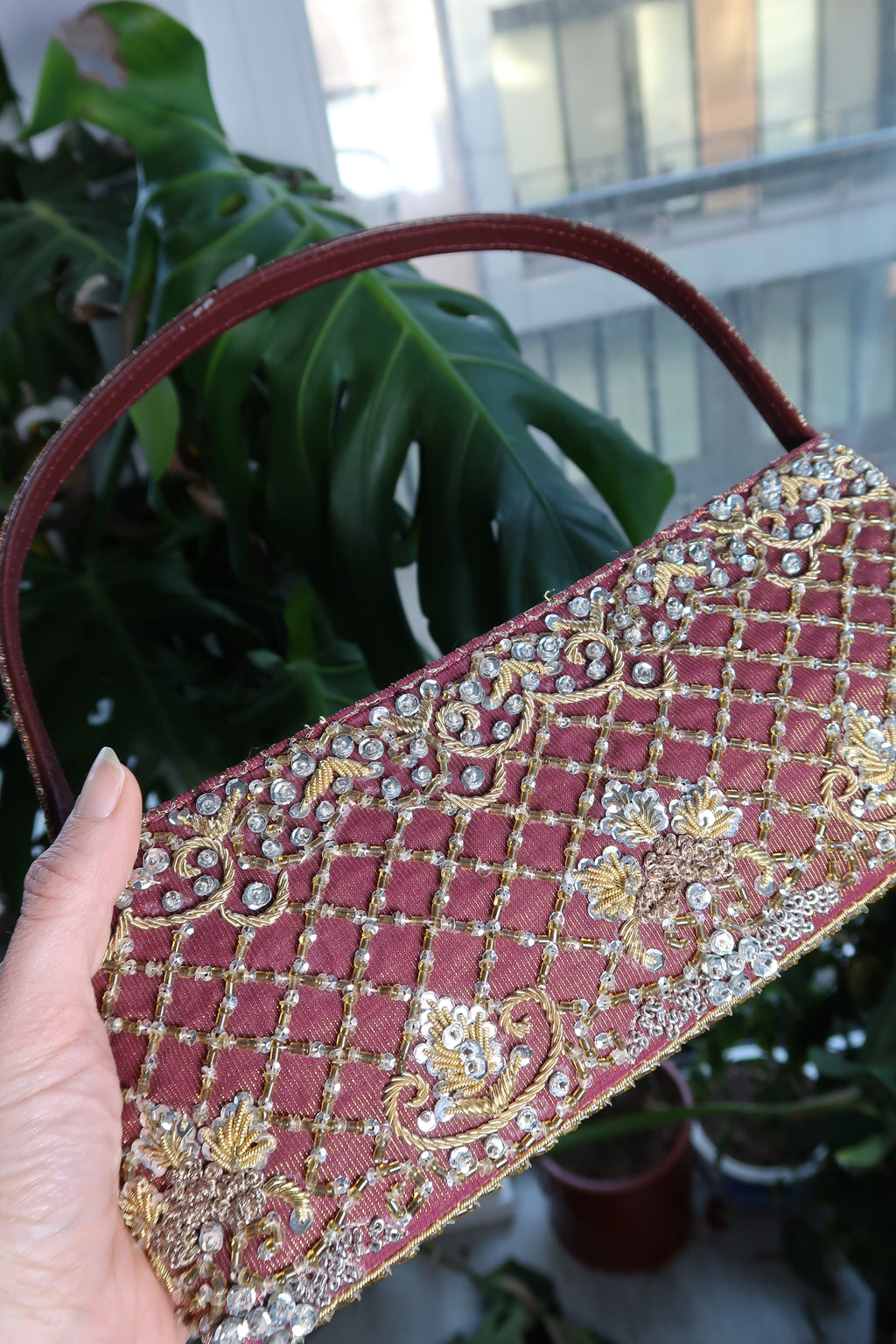 Vintage Beaded Shoulder Bag