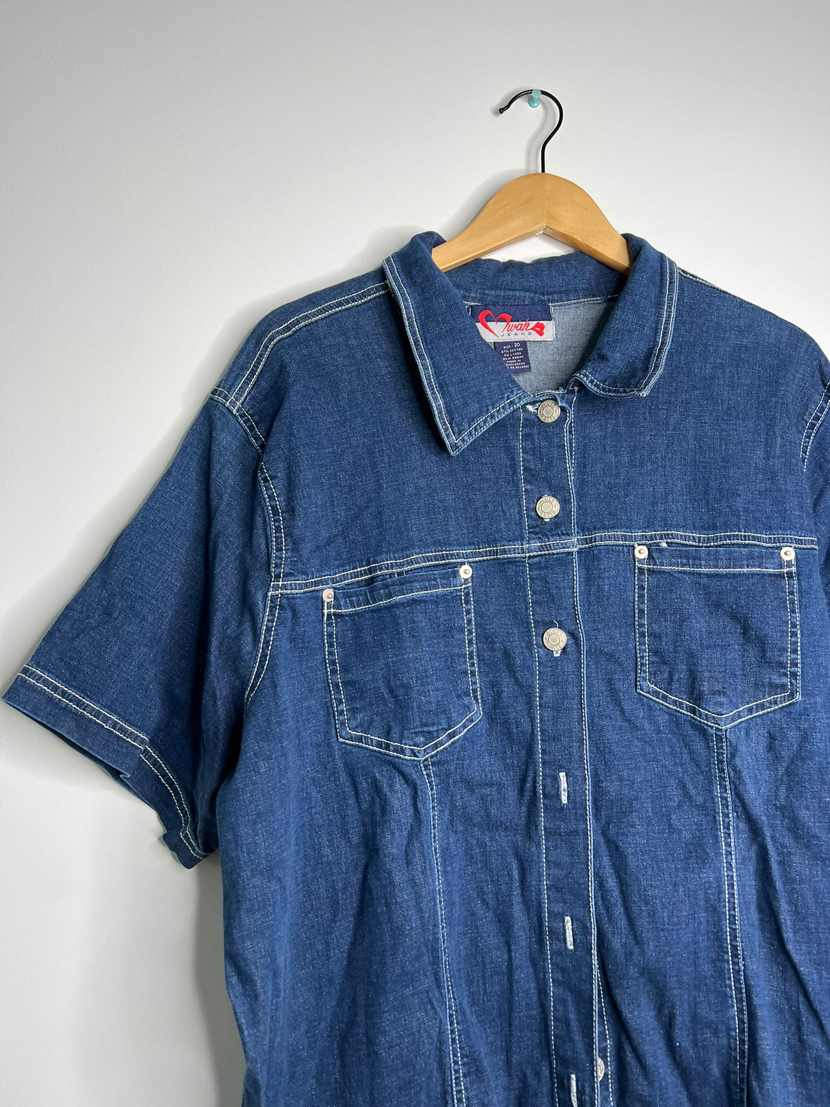 2000s Vintage Denim Button Up Shirt