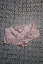 Load image into Gallery viewer, Vintage 2000s Low Rise Pink Satin Shorts
