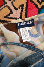 Load image into Gallery viewer, Vintage Y2K Forenza Plus Size Denim &amp; Abstract Print Babydoll Cami Top
