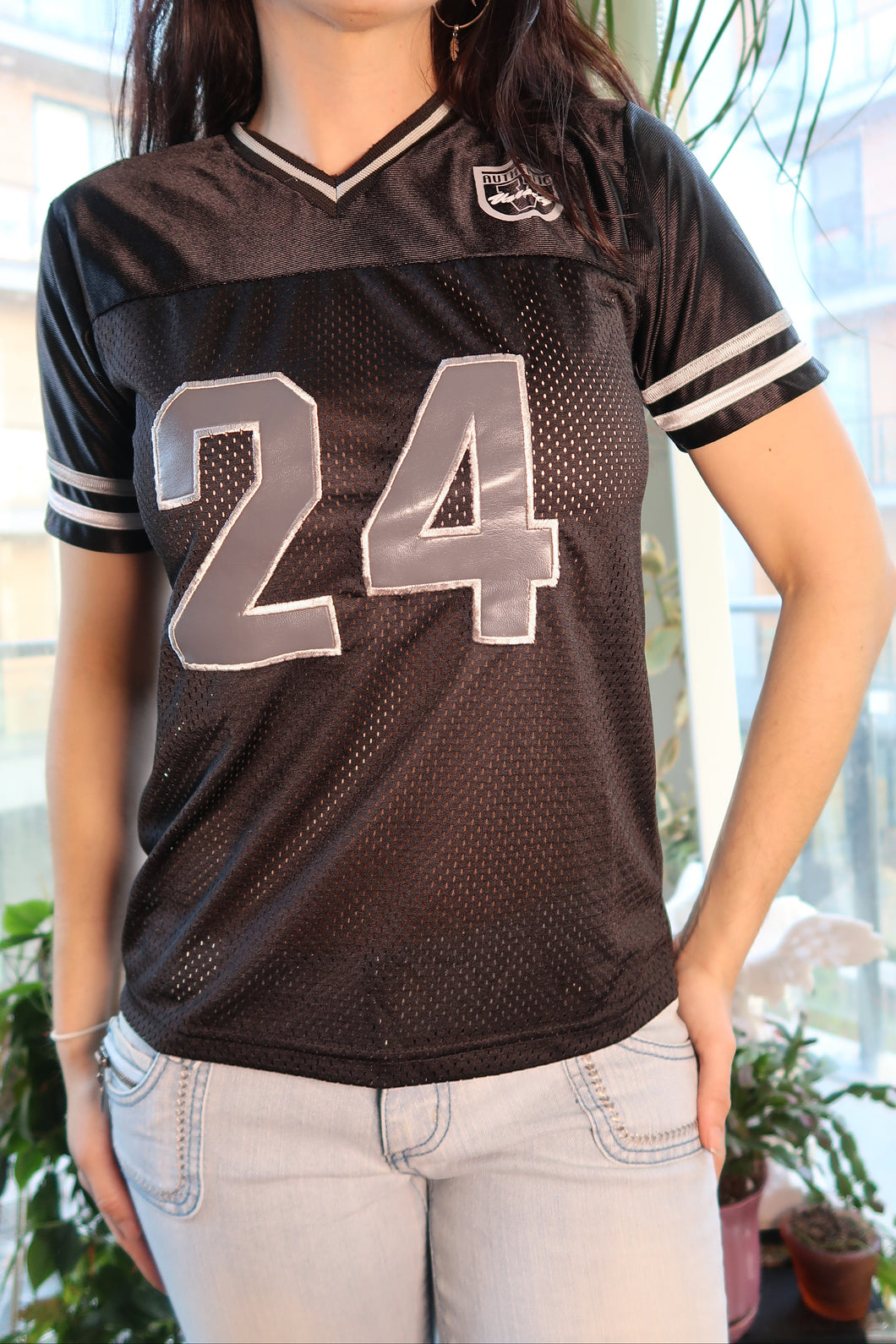 Vintage 2000s Black Football Jersey
