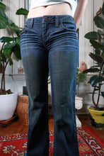 Load image into Gallery viewer, Vintage 2000s L.E.I. Low Rise Dark Wash Flare Jeans
