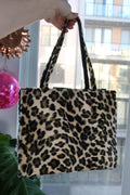 Vintage 2000s Cheetah Print Faux Fur Purse