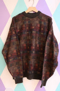 Vintage 1990s Abstract Knit Sweater