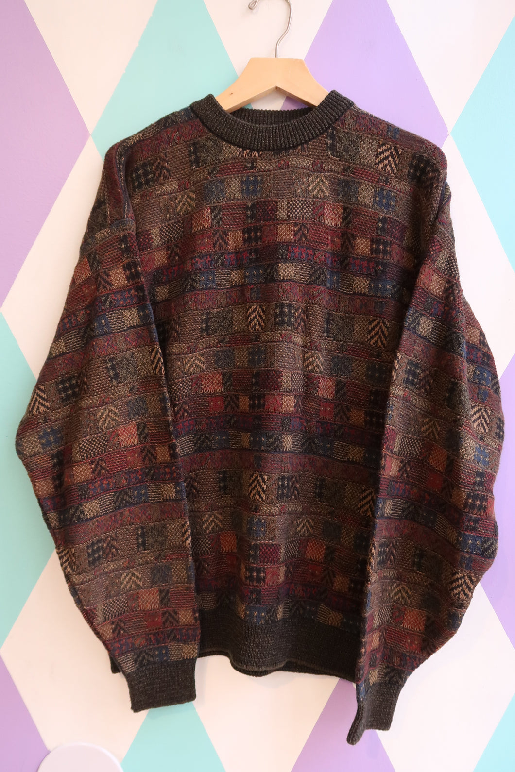 Vintage 1990s Abstract Knit Sweater