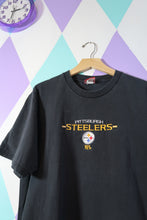 Load image into Gallery viewer, Vintage Steelers Embroidered Graphic Tee
