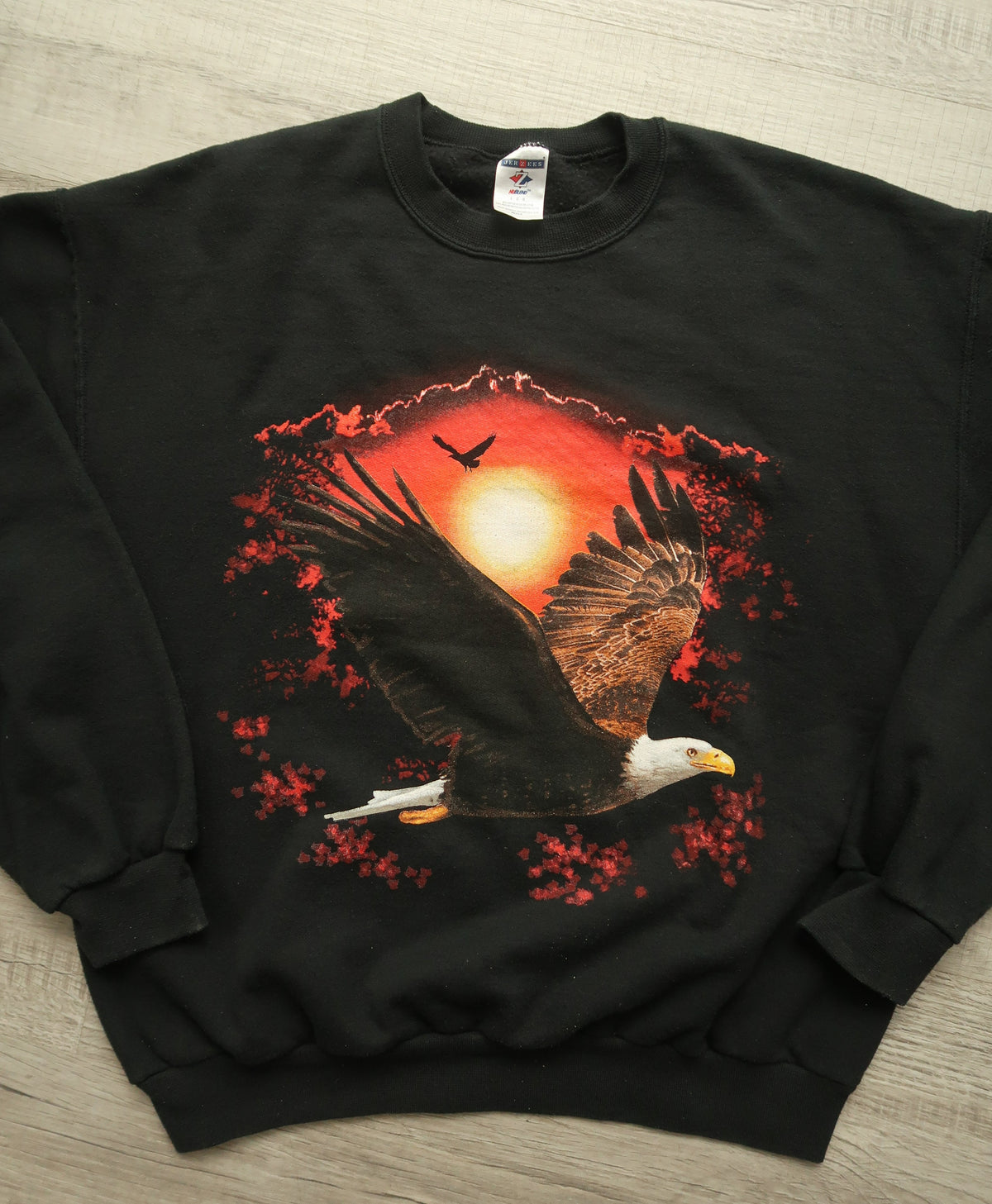2000s Vintage Bald Eagle Graphic Crewneck Sweater - Elektra Vintage