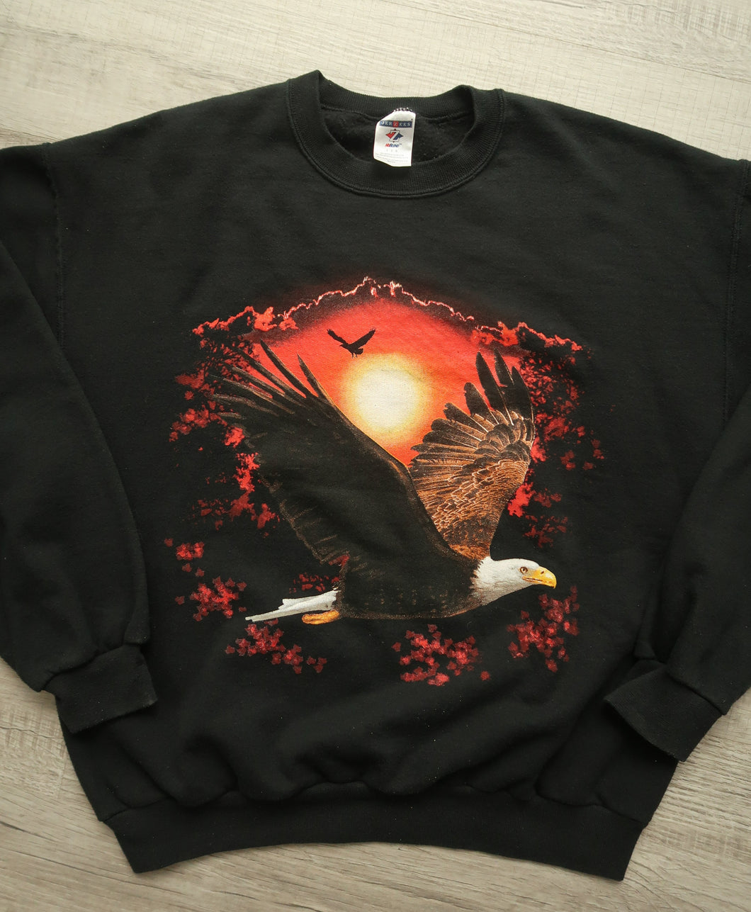 2000s Vintage Bald Eagle Graphic Crewneck Sweater