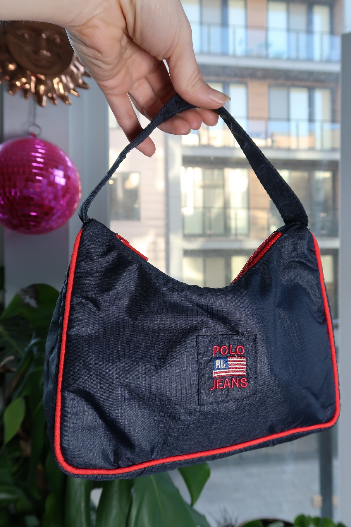 Vintage 2000s Polo Jeans Nylon Shoulder Bag