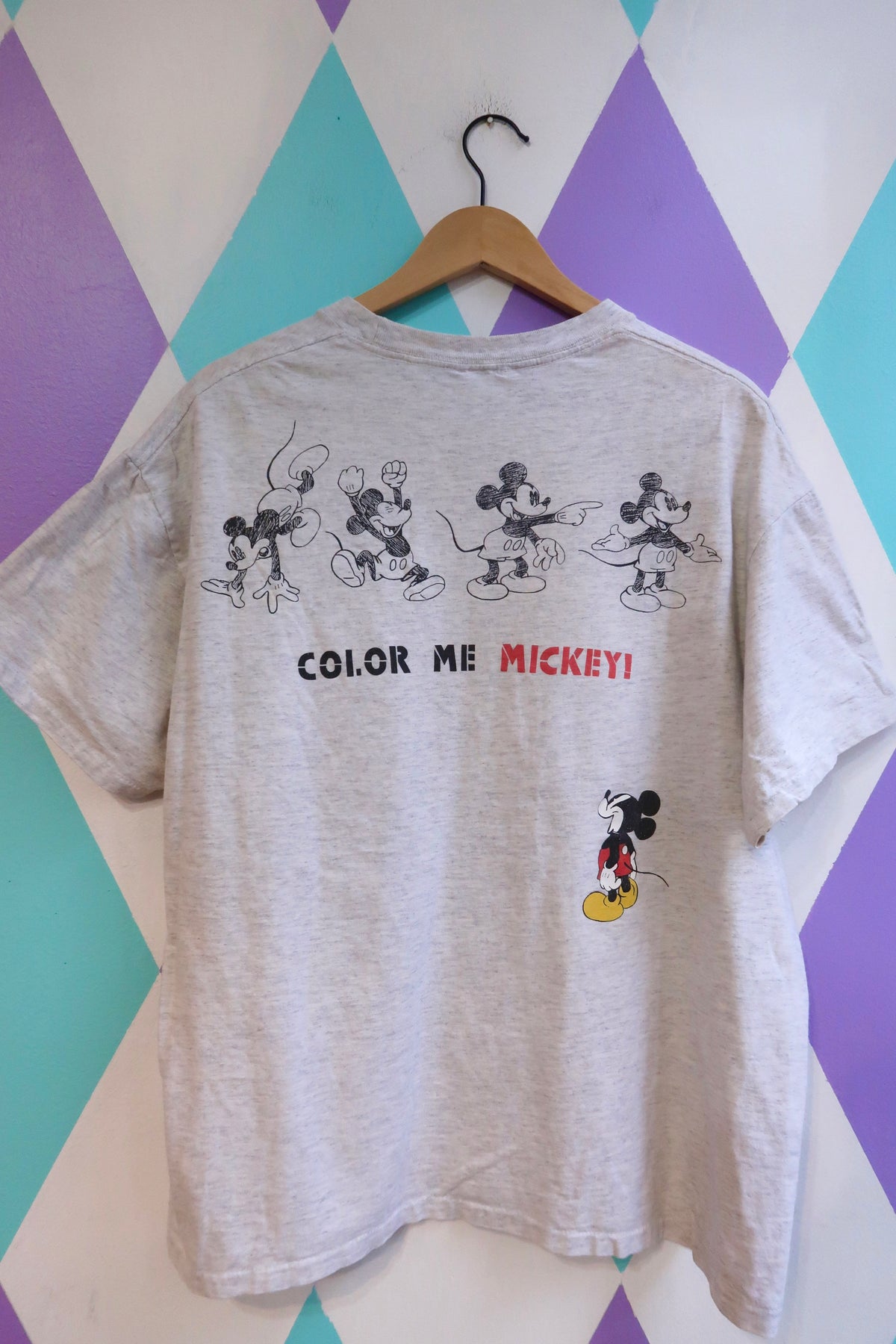 Vintage 90s Disney Mickey Mouse “Color Me Mickey” Graphic T-Shirt