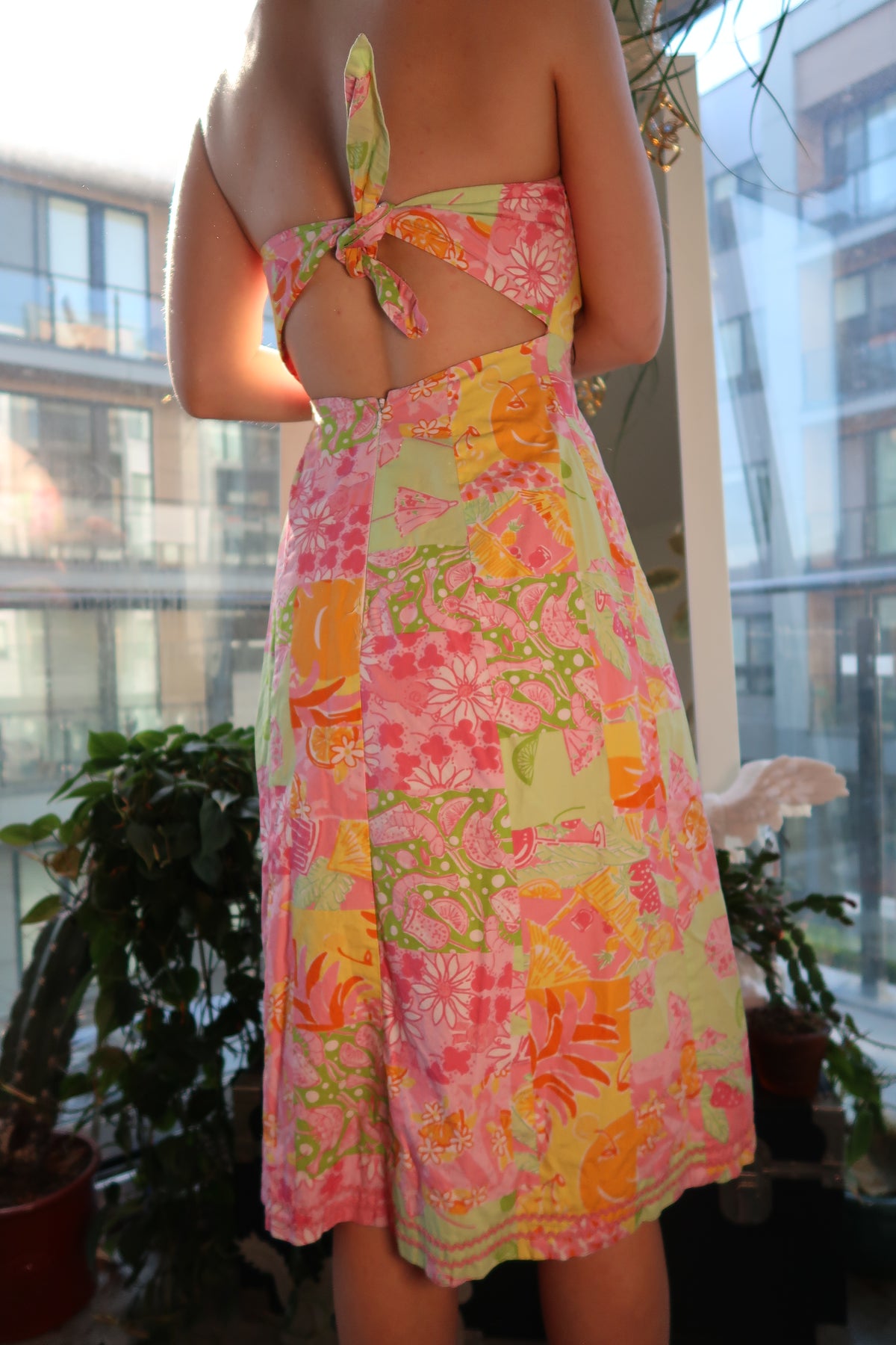 Vintage Lilly Pulitzer Strapless Patchwork Dress – Y2K Preppy Summer Classic