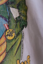 Load image into Gallery viewer, Vintage 90s H.R. Pufnstuf Ringer Tee — Cracked Graphic
