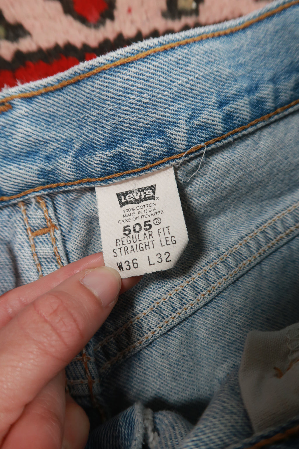 Vintage Levi’s 505 Regular Fit Straight Leg Jeans Made in USA
