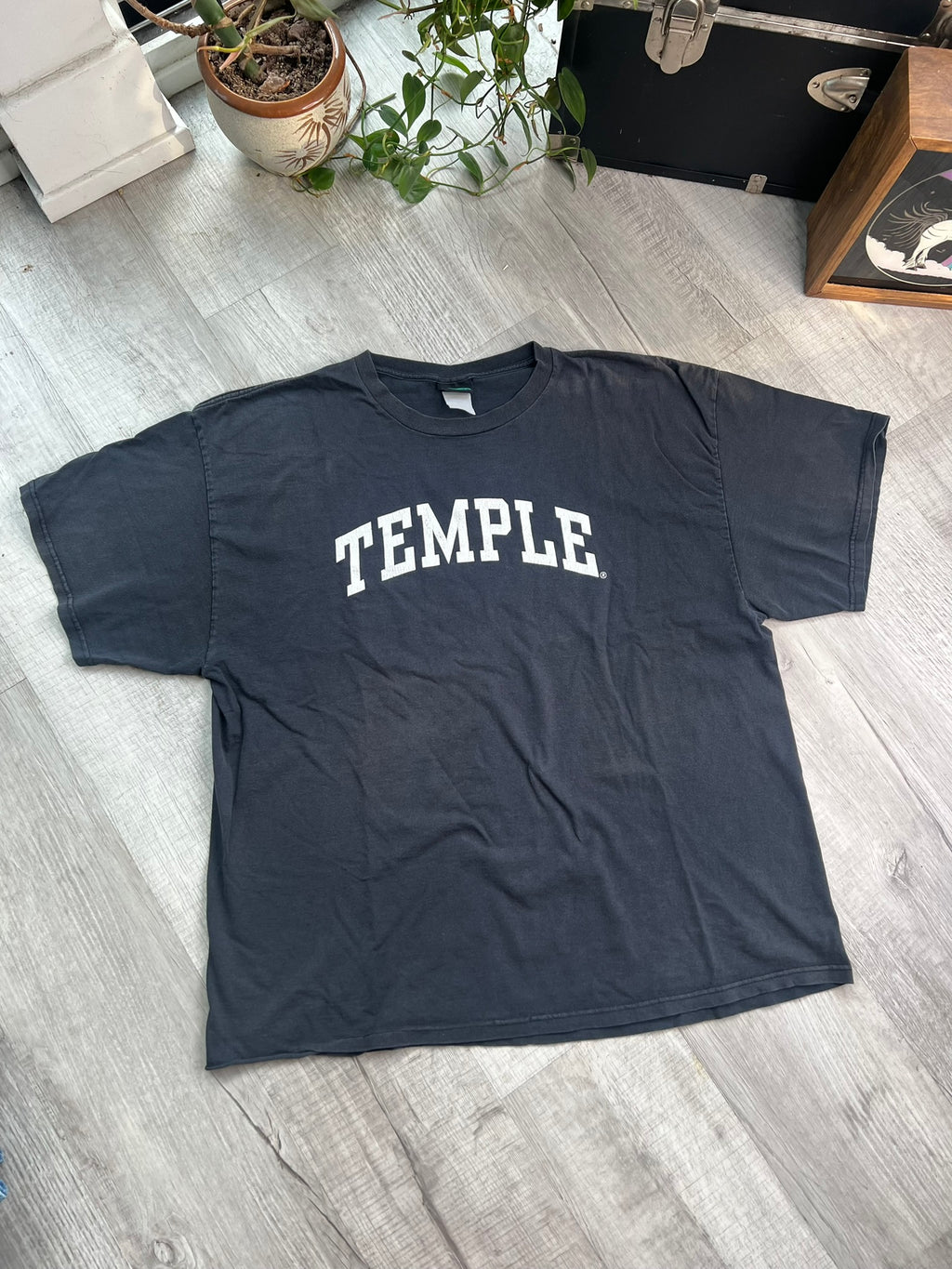 Vintage Temple University graphic tee by Elektra Vintage, featuring a retro-inspired design on soft cotton fabric.