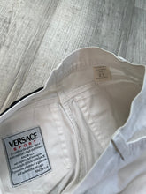 Load image into Gallery viewer, Vintage Versace Sport Slim Bootcut White Jeans - Made in Italy
