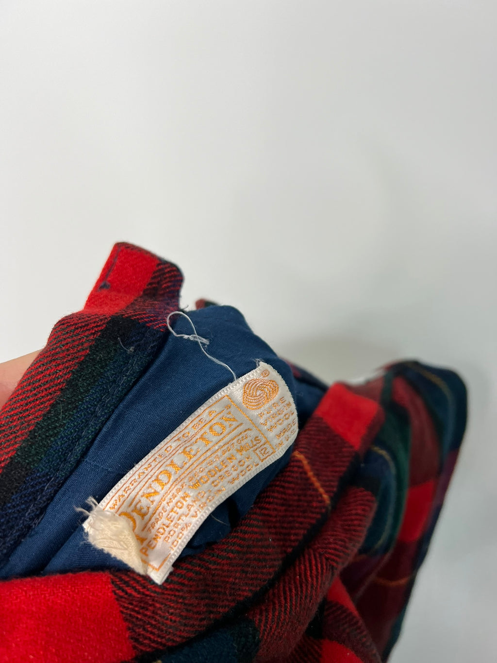 Women's vintage Pendleton wool plaid pants by Elektra Vintage, featuring classic checkered pattern and tailored fit.