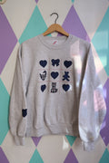 Vintage 1990s Appliqué Sweatshirt - Elektra Vintage