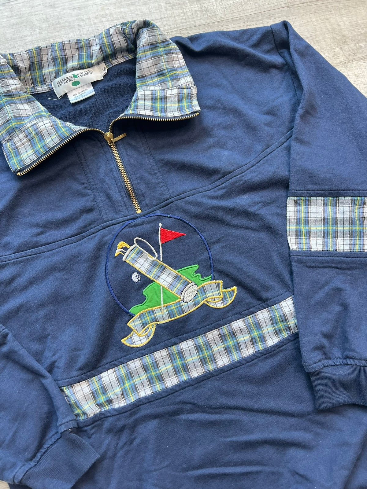 Vintage Golf Embroidered Quarter Zip - Elektra Vintage