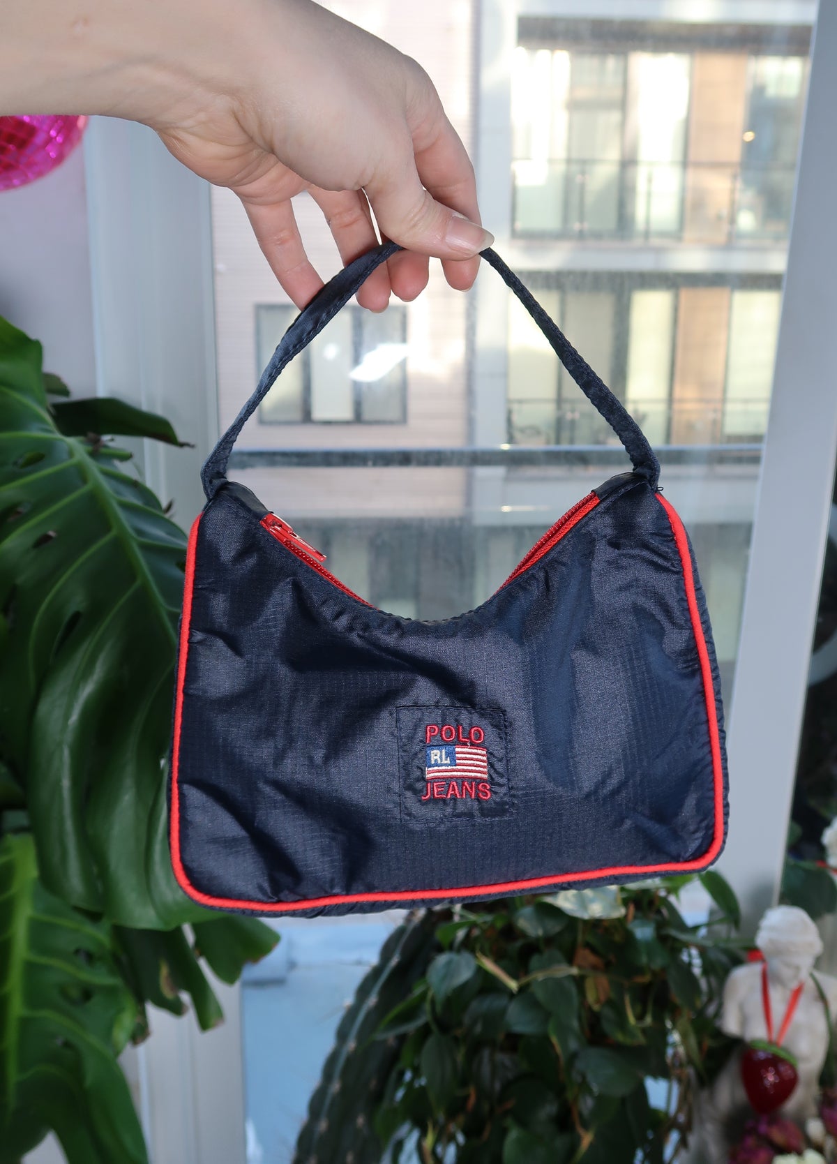 Vintage 2000s Polo Jeans Nylon Shoulder Bag