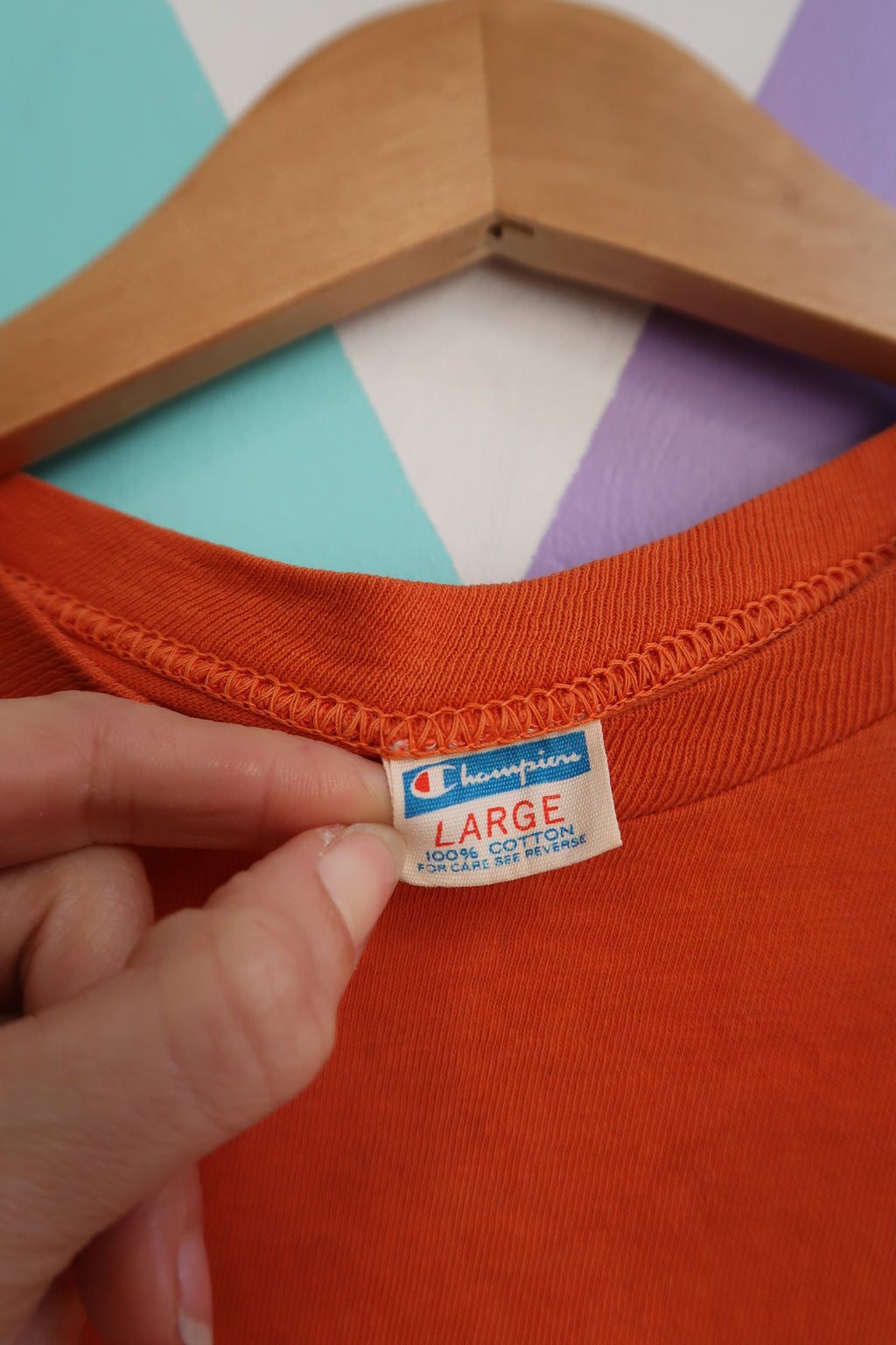 Vintage 70s Champion Princeton University Tee – Orange Collegiate Graphic