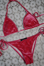 Load image into Gallery viewer, GG Monogram Pink Velour Bikini
