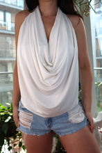 Load image into Gallery viewer, NWT 2000s BCBG White Cowl Neck Top

