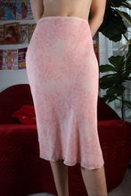 Load image into Gallery viewer, Vintage 2000s Pink Rose Silk Skirt
