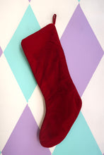 Load image into Gallery viewer, Vintage Needlepoint Santa Christmas Stocking
