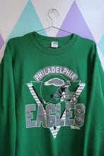Load image into Gallery viewer, Vintage 90s Philadelphia Eagles Sweatshirt – Green NFL Crewneck Pullover
