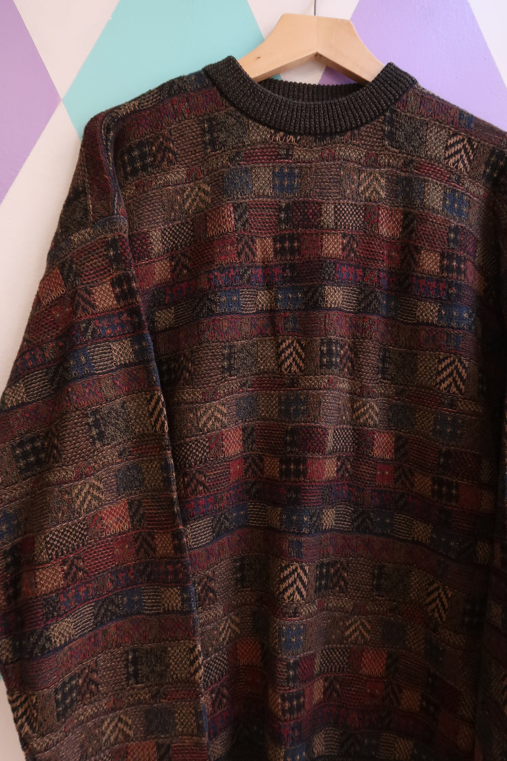 Vintage 1990s Abstract Knit Sweater