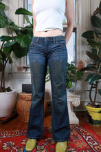 Load image into Gallery viewer, Vintage 2000s L.E.I. Low Rise Dark Wash Flare Jeans
