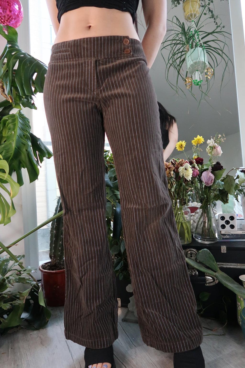 Vintage 2000’s Brown Corduroy Pinstripe Pants