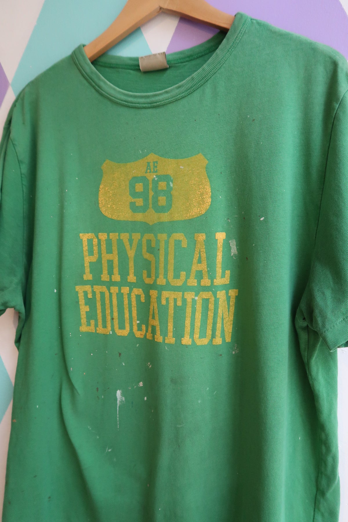 Vintage Green American Eagle Graphic Tee
