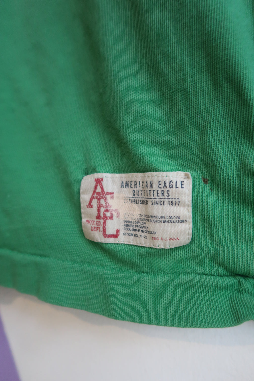 Vintage Green American Eagle Graphic Tee