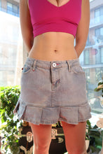 Load image into Gallery viewer, Vintage 2000s Pleated Denim Mini Skirt
