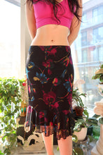 Load image into Gallery viewer, Vintage 2000s Express Abstract Floral Midi Skirt
